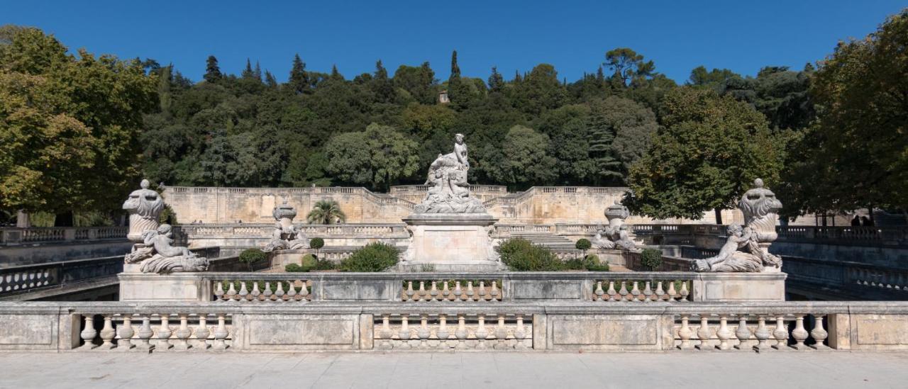 "Le Paisible" Clim Et Jardin En Centre Ville Nîmes Esterno foto